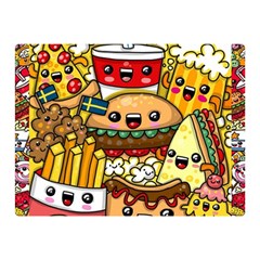 Cute Food Wallpaper Picture Double Sided Flano Blanket (mini)  by Nexatart