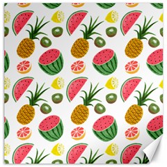 Fruits Pattern Canvas 12  X 12   by Nexatart