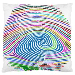 Prismatic Fingerprint Large Cushion Case (two Sides) by Nexatart