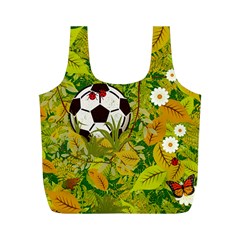 Ball On Forest Floor Full Print Recycle Bags (m)  by linceazul