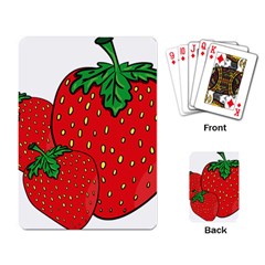 Strawberry Holidays Fragaria Vesca Playing Card by Nexatart