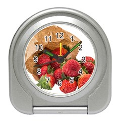 Strawberries Fruit Food Delicious Travel Alarm Clocks by Nexatart