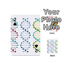 Genetic Dna Blood Flow Cells Playing Cards 54 (mini)  by Mariart