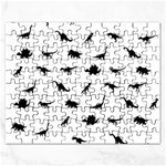 Dinosaurs pattern Rectangular Jigsaw Puzzl Front