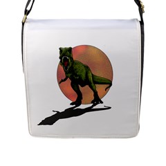 Dinosaurs T-rex Flap Messenger Bag (l)  by Valentinaart