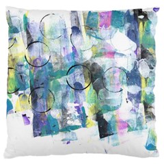 Background Color Circle Pattern Large Cushion Case (two Sides) by Nexatart