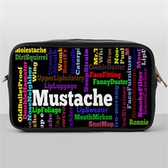 Mustache Toiletries Bags by Mariart