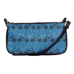 Bicycles Pattern Shoulder Clutch Bags by linceazul