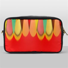 Colors On Red Toiletries Bags by linceazul