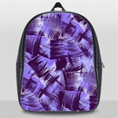 Purple Paint Strokes School Bags (xl)  by KirstenStar