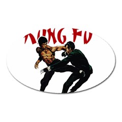 Kung Fu  Oval Magnet by Valentinaart