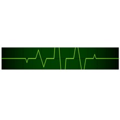 Heart Rate Green Line Light Healty Flano Scarf (large) by Mariart