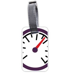 Maker Measurer Hours Time Speedometer Luggage Tags (one Side)  by Mariart