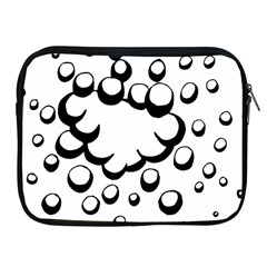 Splash Bubble Black White Polka Circle Apple Ipad 2/3/4 Zipper Cases by Mariart