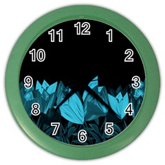 Tulips Color Wall Clocks by ValentinaDesign