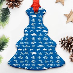 Fish Pattern Ornament (christmas Tree)  by ValentinaDesign