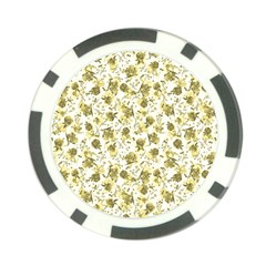 Floral Pattern Poker Chip Card Guard (10 Pack) by ValentinaDesign