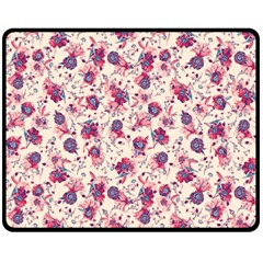 Floral Pattern Fleece Blanket (medium)  by ValentinaDesign