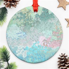 Pastel Garden Round Ornament (two Sides) by digitaldivadesigns