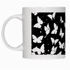 Butterfly Pattern White Mugs by Valentinaart