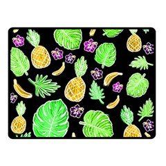 Tropical Pattern Double Sided Fleece Blanket (small)  by Valentinaart