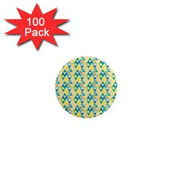 Colorful Triangle Pattern 1  Mini Magnets (100 Pack)  by berwies