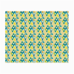 Colorful Triangle Pattern Small Glasses Cloth (2-side) by berwies