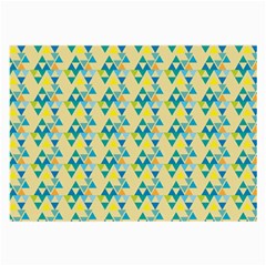 Colorful Triangle Pattern Large Glasses Cloth (2-side) by berwies