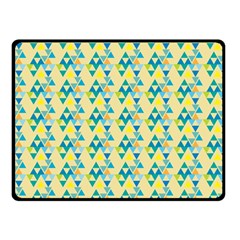 Colorful Triangle Pattern Double Sided Fleece Blanket (small)  by berwies