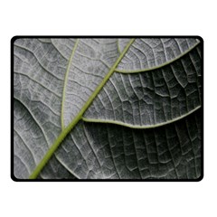 Leaf Detail Macro Of A Leaf Fleece Blanket (small) by Nexatart