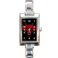 Dracula Rectangle Italian Charm Watch by Valentinaart