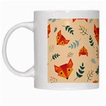 Foxes Animals Face Orange White Mugs Left