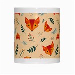 Foxes Animals Face Orange White Mugs Center