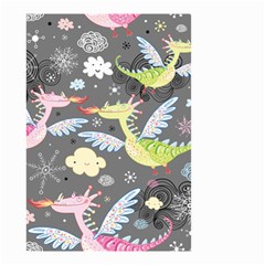 Dragonfly Animals Dragom Monster Fair Cloud Circle Polka Small Garden Flag (two Sides) by Mariart