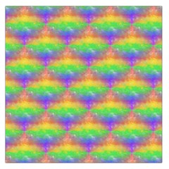 Painted Rainbow Pattern Large Satin Scarf (square) by Brini