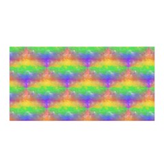 Painted Rainbow Pattern Satin Wrap by Brini