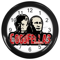 Goodfellas Putin And Trump Wall Clocks (black) by Valentinaart