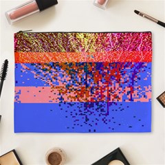 Glitchdrips Shadow Color Fire Cosmetic Bag (xl) by Mariart