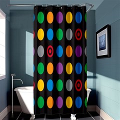 Polka Dots Rainbow Circle Shower Curtain 36  X 72  (stall)  by Mariart