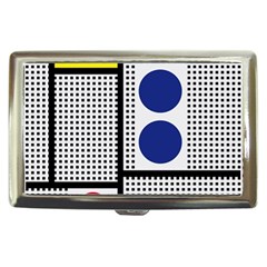 Watermark Circle Polka Dots Black Red Yellow Plaid Cigarette Money Cases by Mariart