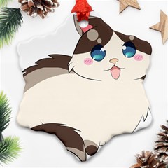 Ragdoll Cat For Life Snowflake Ornament (two Sides) by Catifornia