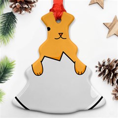 Yellow Cat Egg Christmas Tree Ornament (two Sides) by Catifornia