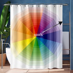 Colour Value Diagram Circle Round Shower Curtain 60  X 72  (medium)  by Mariart