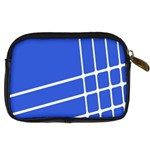 Line Stripes Blue Digital Camera Cases Back