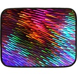 Rainbow Shake Light Line Double Sided Fleece Blanket (Mini)  35 x27  Blanket Front