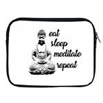 Eat, sleep, meditate, repeat  Apple iPad 2/3/4 Zipper Cases Front