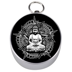 Ornate Buddha Silver Compasses by Valentinaart