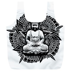 Ornate Buddha Full Print Recycle Bags (l)  by Valentinaart