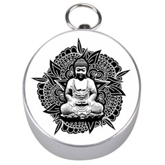 Ornate Buddha Silver Compasses by Valentinaart