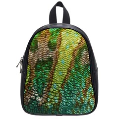 Chameleon Skin Texture School Bags (small)  by BangZart